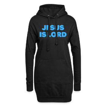 Jesus ist Herr - Christliche Zitate - Hoodie-Kleid - Schwarz - Vorne