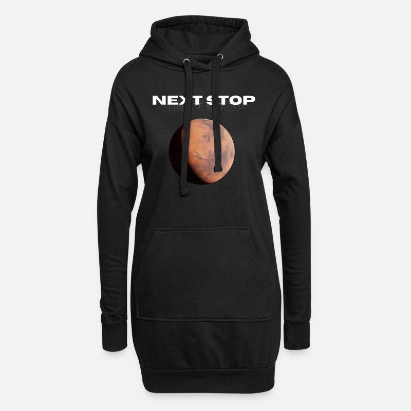 Next Stop - Hoodie-Kleid - Schwarz