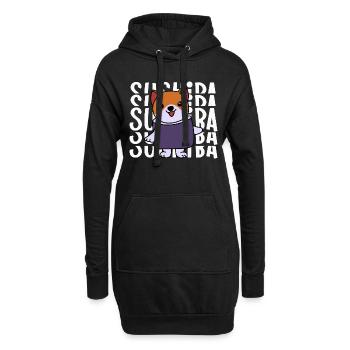 Shiba Inu Chien Sushi Japon Akita I Cadeau - Sweat-shirt à capuche long Femme - noir - Devant