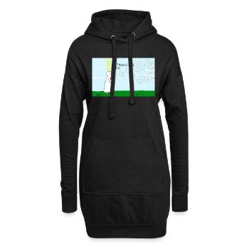 Hoffnungsstur sein. - Hoodie-Kleid - Schwarz - Vorne