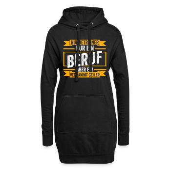 Hundetraining Hund Hundeschule Hundetrainer - Hoodie-Kleid - Schwarz - Vorne