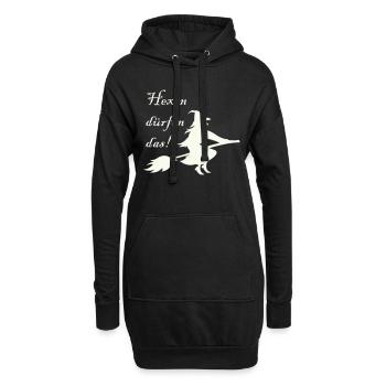 Les sorcières ont le droit de le faire - Sweat-shirt à capuche long Femme - noir - Devant