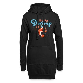 Birthday Shrimp Seafood Shrimp Lover - Hoodie-Kleid - Schwarz - Vorne