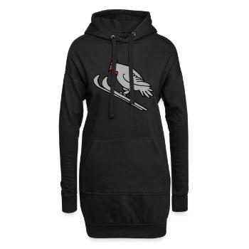 Ski-Henne - Hoodie-Kleid - Schwarz - Vorne
