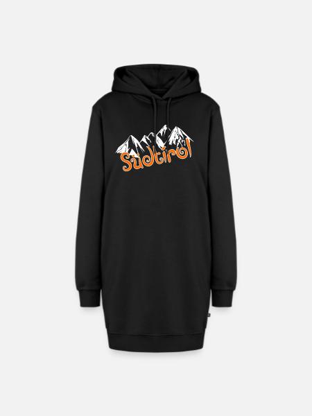 Südtirol - Hoodie-Kleid - Schwarz