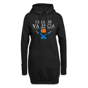 Pyro Feuerwerk Trueno Blau Falles De Valencia - Hoodie-Kleid - Schwarz - Vorne