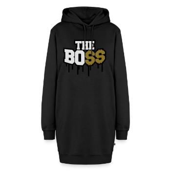 The Boss Rich Money Dollar Graffiti - Hoodie-Kleid - Schwarz - Vorne