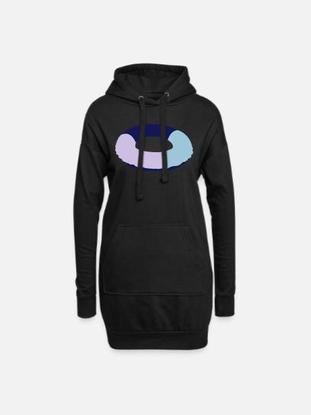 schwimmring - Hoodie-Kleid - Schwarz