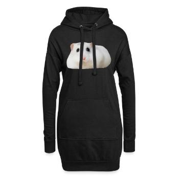 Episch bemalter Hamster - Hoodie-Kleid - Schwarz - Vorne