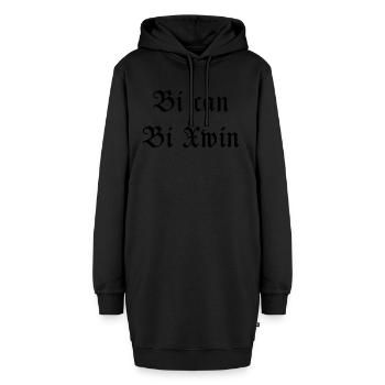 bi can bi xwin - Hoodie-Kleid - Schwarz - Vorne
