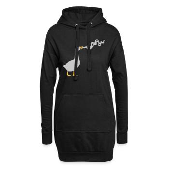 Joint Kiffer Gans - Hoodie-Kleid - Schwarz - Vorne