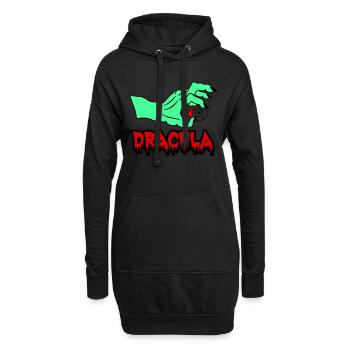 Dracula - Sweat-shirt à capuche long Femme - noir - Devant
