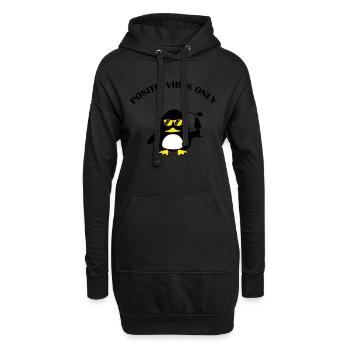 Beach Duck - Hoodie-Kleid - Schwarz - Vorne