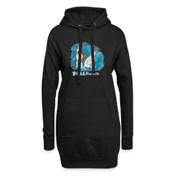 Bulitastisch - Hoodie-Kleid - Schwarz - Vorne