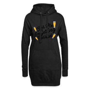 Beer Me Getting Married - Hoodie Dress - black - Front