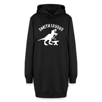 smithsaurus Design for a blacksmith or forge lover - Hoodie-Kleid - Schwarz - Vorne