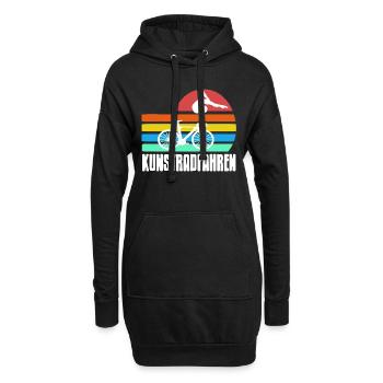 Retro KUNSTRADFAHREN Awesome Art Cycler Designs - Hoodie-Kleid - Schwarz - Vorne