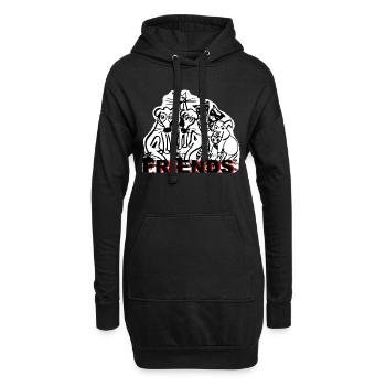 ZoffArt FRIENDS - Hoodie-Kleid - Schwarz - Vorne