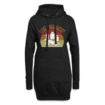 future vintage retro pharmacist pharmacy tech - Sweat-shirt à capuche long Femme - noir - Devant
