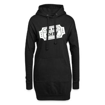 Je suis le patron - Sweat-shirt à capuche long Femme - noir - Devant