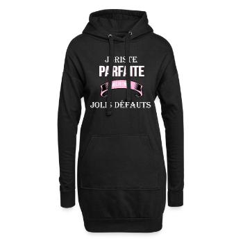 Juriste cadeau humour - Sweat-shirt à capuche long Femme - noir - Devant