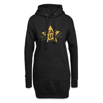 Struck - Hoodie-Kleid - Schwarz - Vorne