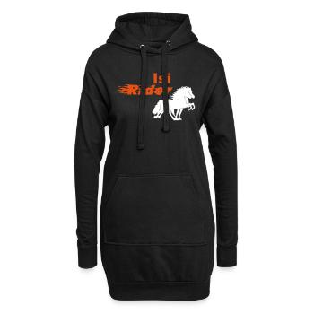 Isi Rider - Sweat-shirt à capuche long Femme - noir - Devant