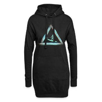 Stand Up Paddle - Sweat-shirt à capuche long Femme - noir - Devant