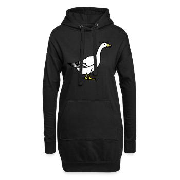 goose - Hoodie-Kleid - Schwarz - Vorne