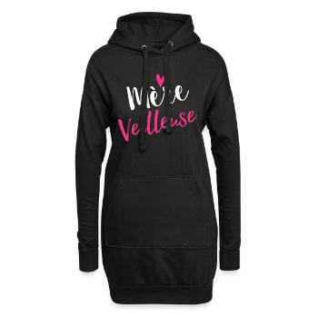 Mère veilleuse - Sweat-shirt à capuche long Femme - noir - Devant