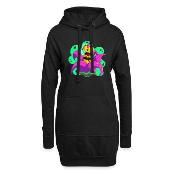 La plus mignonne petite Bee-girl! - Sweat-shirt à capuche long Femme - noir - Devant