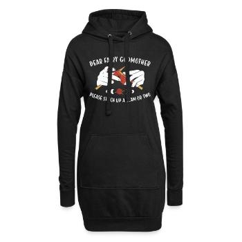 Veuillez coudre une ou deux coutures - Sweat-shirt à capuche long Femme - noir - Devant