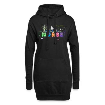 Halloween Nurse Nursing Cute Health Worker - Sweat-shirt à capuche long Femme - noir - Devant