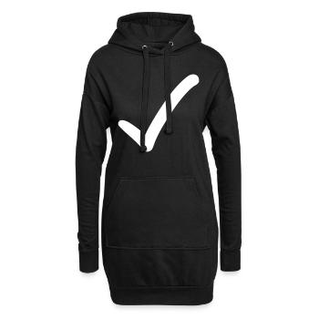 Hook Emoji Sketch Dessin - Sweat-shirt à capuche long Femme - noir - Devant