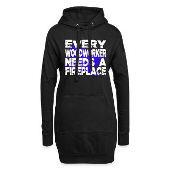 carpenter jokes carpenter quotes tshirts - Hoodie-Kleid - Schwarz - Vorne