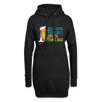 Lustiges Marathon Läufer Laufen Cross Country - Hoodie-Kleid - Schwarz - Vorne