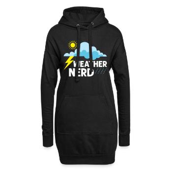 Weather Nerd Meteorology Meteorologist - Hoodie-Kleid - Schwarz - Vorne