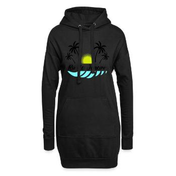 rio de janeiro - Hoodie-Kleid - Schwarz - Vorne