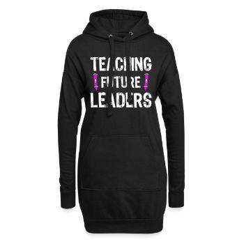 Lehrer Schulalltag Vintage Bildung Unterricht - Hoodie-Kleid - Schwarz - Vorne