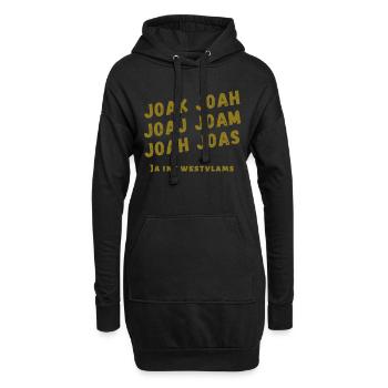 Ja in het West-Vlaams dialect - Sweat-shirt à capuche long Femme - noir - Devant