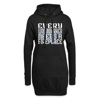 logging cool lumber americas present idea wood - Hoodie-Kleid - Schwarz - Vorne