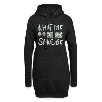 Qu’est-ce que le Smudge Energy Healing Smudging - Sweat-shirt à capuche long Femme - noir - Devant