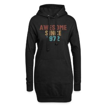Génial depuis 1972 - 52e anniversaire - Sweat-shirt à capuche long Femme - noir - Devant