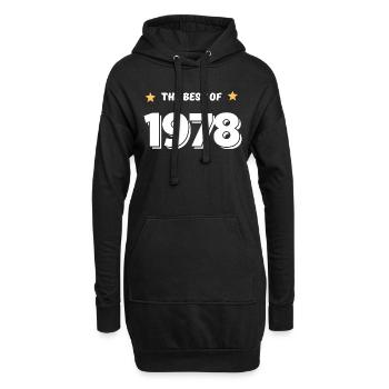 Best of 1978 - Sweat-shirt à capuche long Femme - noir - Devant