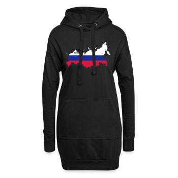 Russland - Hoodie-Kleid - Schwarz - Vorne