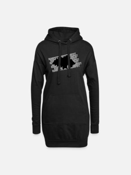 Das Ruhrgebiet - Hoodie-Kleid - Schwarz