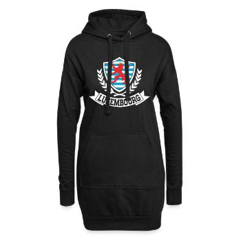 Luxembourg - Sweat-shirt à capuche long Femme - noir - Devant