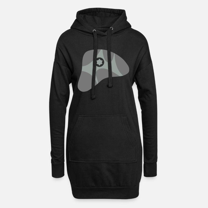 Bouldergriff, Klettergriff - Hoodie-Kleid - Schwarz
