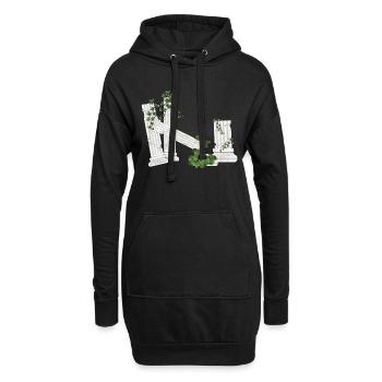 Column ancient - Hoodie-Kleid - Schwarz - Vorne