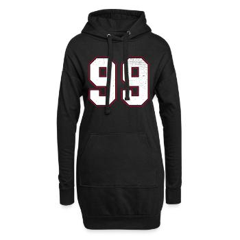 Numéro quatre-vingt-dix neuf - 99 Classic Vintage Sport - Sweat-shirt à capuche long Femme - noir - Devant